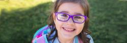 Girl in purple glasses