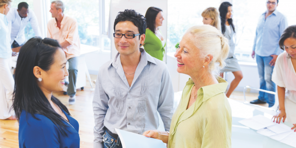 Group of professionals in a board meeting