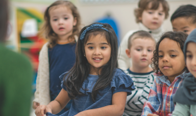 Diverse students sitting in a circle